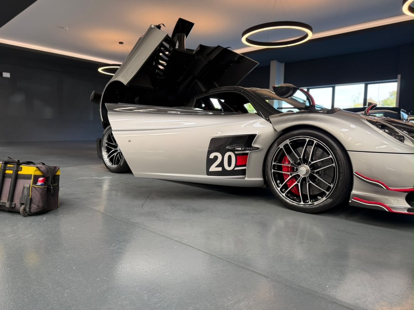 Pagani in the showroom
